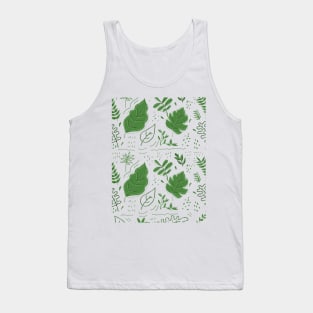 Leaf fern pattern Tank Top